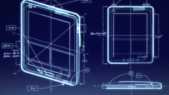 Tablet Computer Technical Design Animation