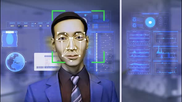 Facial Recognition Concep / Biometric alt