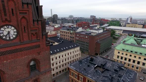 Aerial Malmö city center