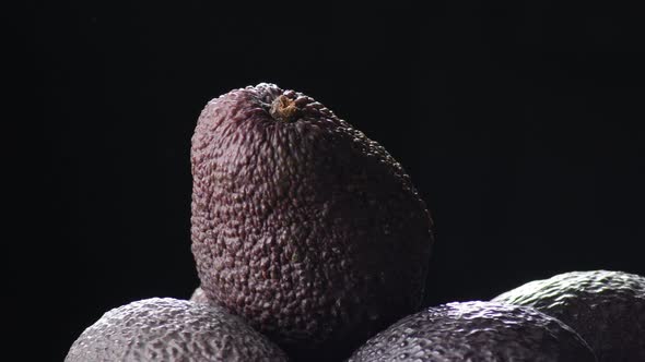 Ripe Hass Avocado Fruit Gyrating alt