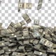 Money Falling / Stacked Dollar Bills Falling - VideoHive Item for Sale