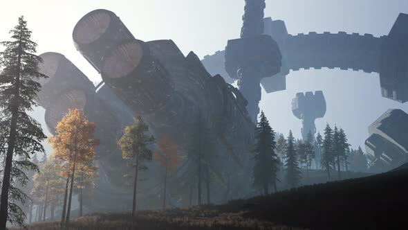 UFO Crashed in the Forest alt