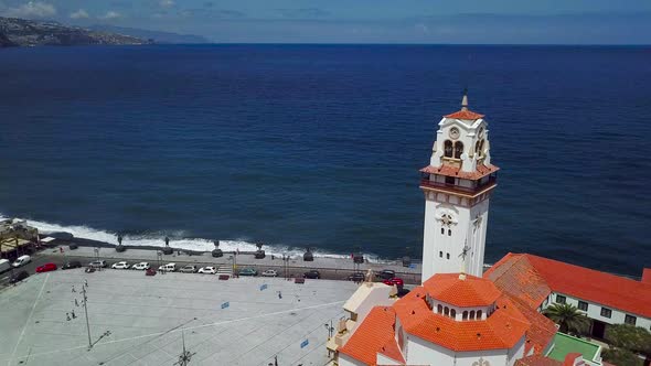View From the Height of the Basilica and Townscape in Candelaria Near the Capital of the Island alt