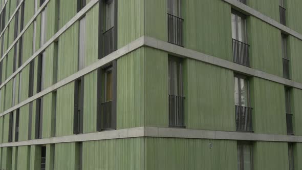 Corner of a green building alt