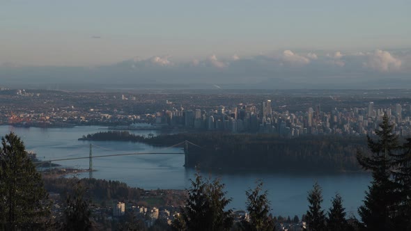 Vancouver city sunset timelapse