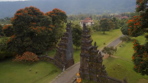 Balinese Split Gate Candi Bentar in Bali on an Early Morning alt