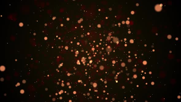 Golden Dust Particles Glittering Christmas Style Seamless Loop 4K  alt