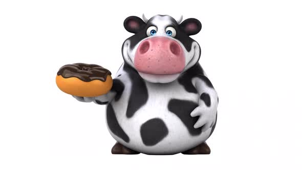 Fun cow - 3D Animation with alpha alt