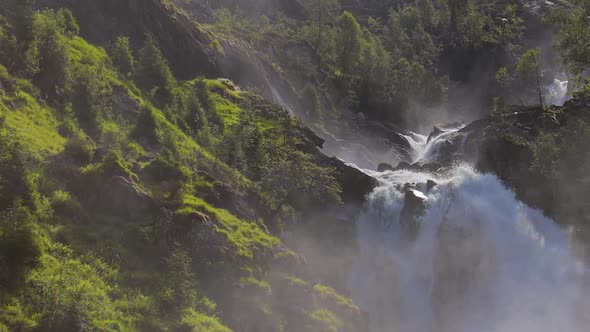 Latefossen is One of the Most Visited Waterfalls in Norway alt
