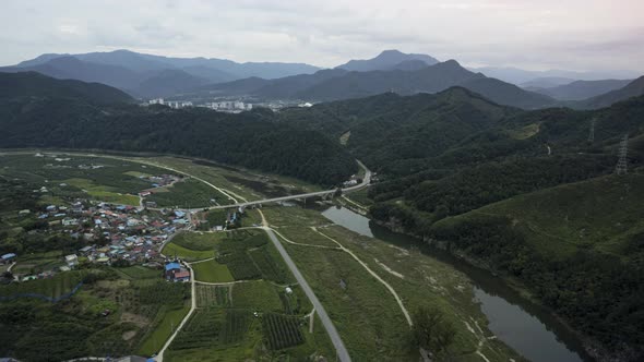 Rural Village Drone 4k 60p