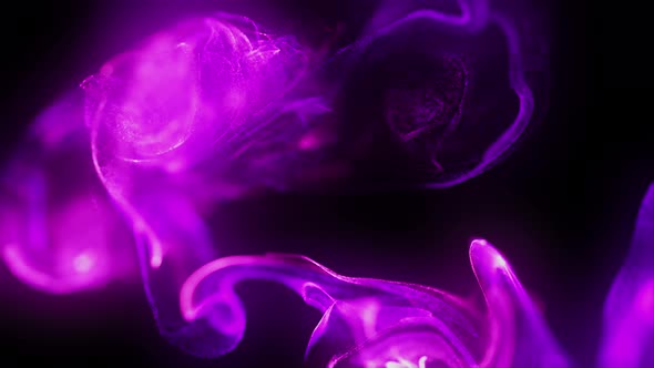 Purple Flow Motion Fluid Particles 4k