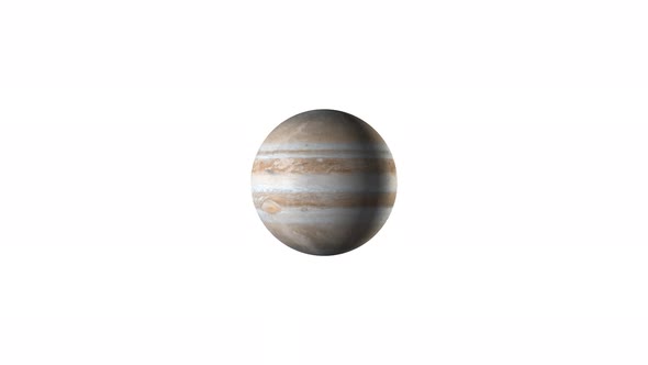 planet Jupiter animation.  Vd 1123