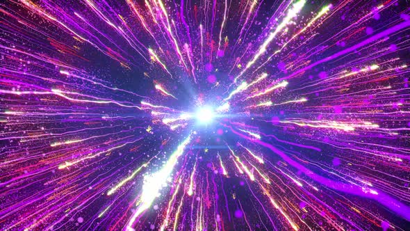 Multicolored Sparks Of Fireworks, Motion Graphics | VideoHive