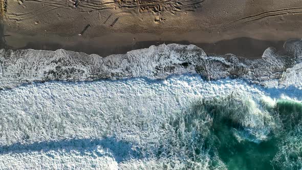 Background Textured Sea Storm aerial view 4 K alt