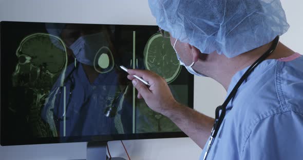 Medical Doctor Analyzing X-ray 08