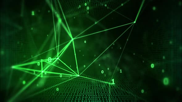 Cyber Tunnel With Fast Data Network Background alt