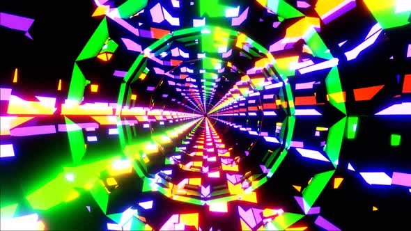 HD loop 3D animation. Abstract neon lines move in space. Futuristic background. Neon traffic alt