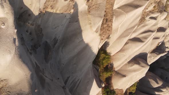 Vertical Video Cappadocia Landscape Aerial View alt