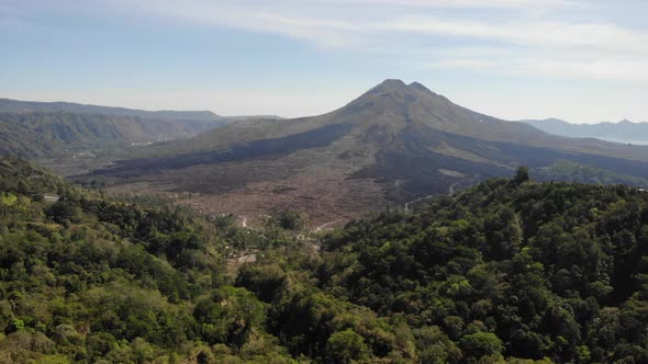 View of Mt. Batur from Kintamani, Bali