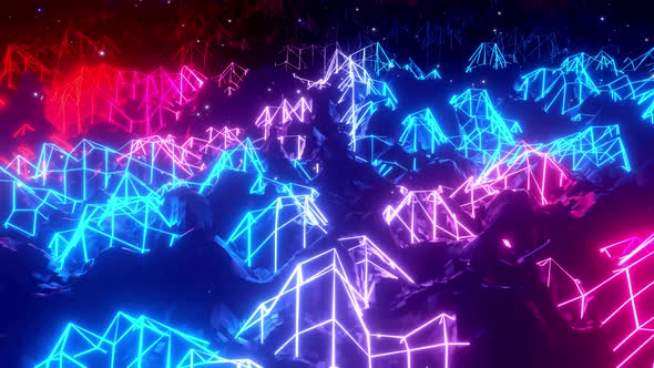 Vj Loop Abstract Sci Fi Landscape alt