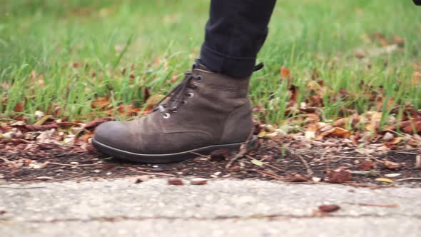 trendy leather boots