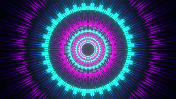 Colorful Neon Gear Tunnel alt