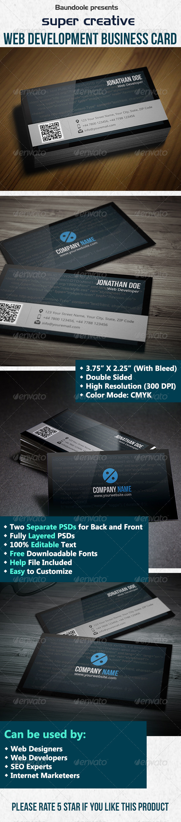 Web Designer Business Card - Creative Business Cards