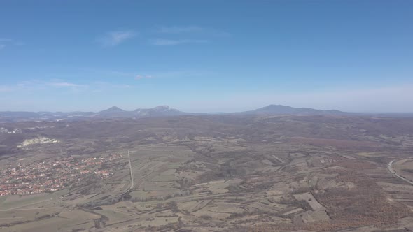 Deli Jovan Stol and Veliki Krsh in Eastern Serbia 4K aerial footage alt