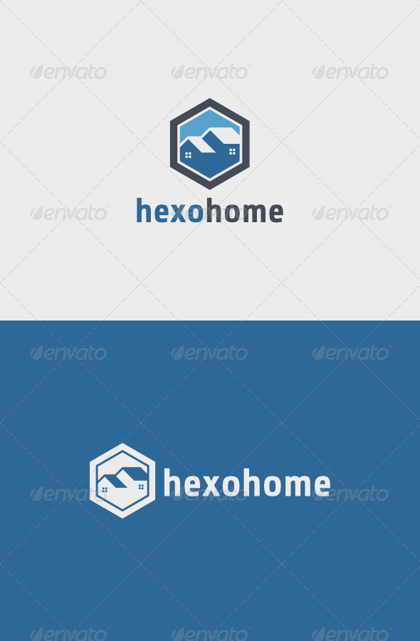 Hexo Home Logo - Buildings Logo Templates