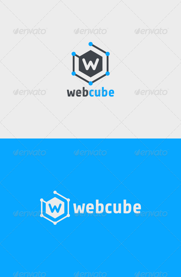 Web Cube Logo - Vector Abstract