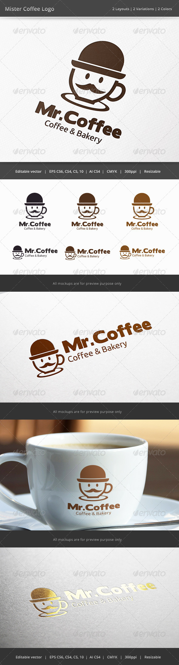 Mister Coffee Logo, Logo Templates