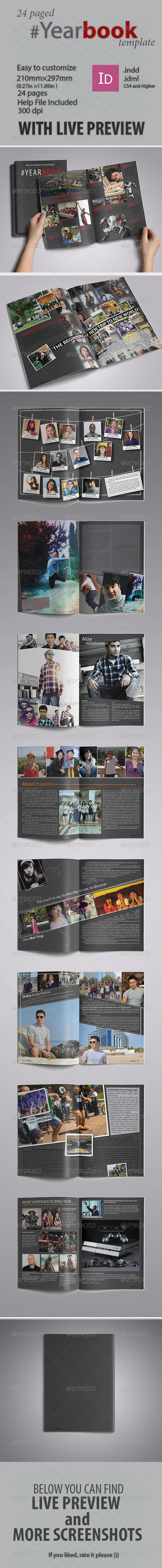 Yearbook Tempate - Print Templates