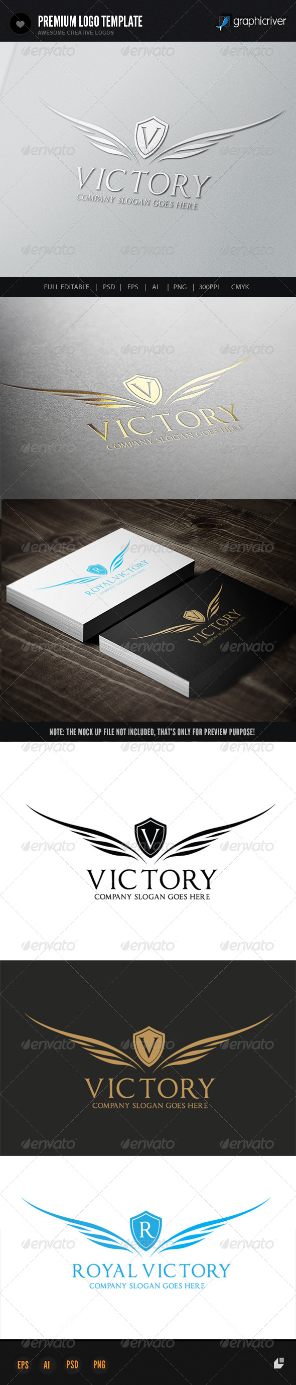 Royal Victory - Crests Logo Templates