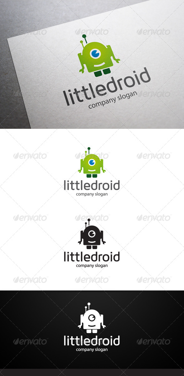 Little Droid Logo V2 - Objects Logo Templates