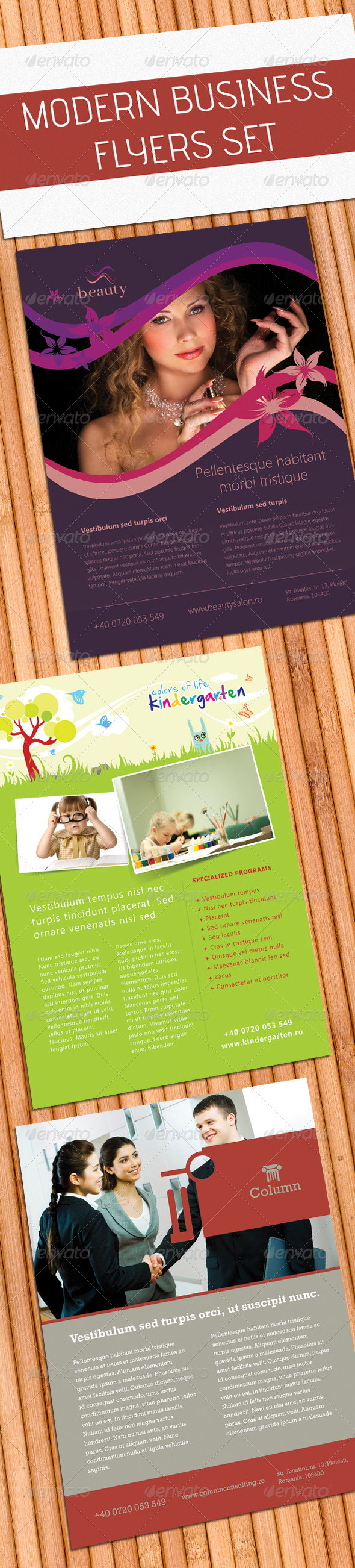 Modern Business Flyers Set - Clubs & Parties Events
