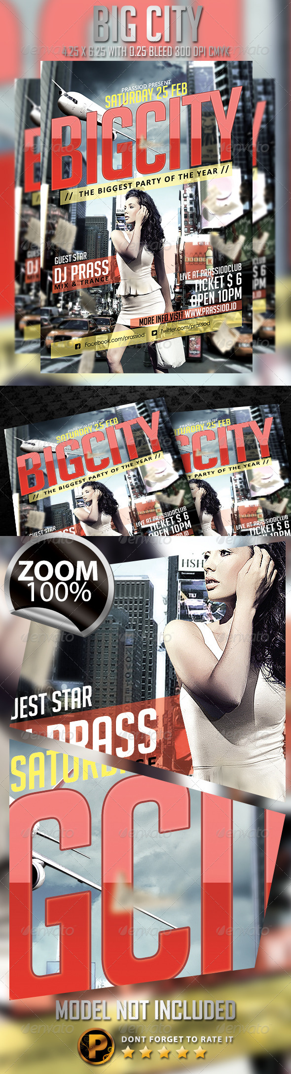 Big City Flyer Template - Clubs & Parties Events