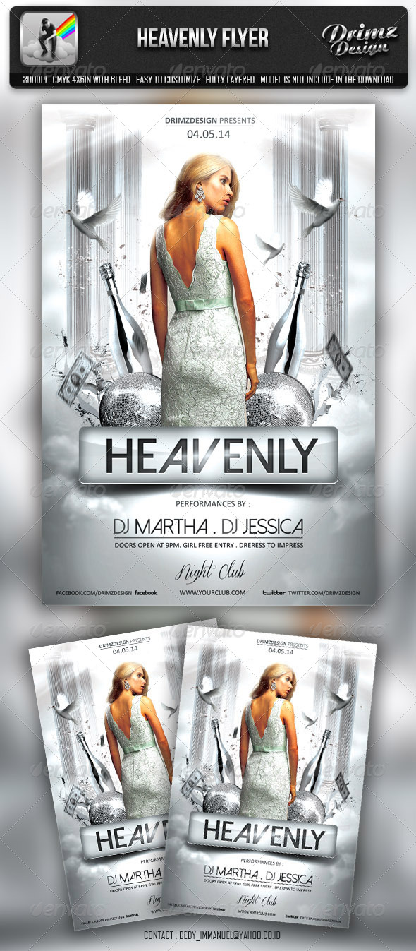 Heavenly Party Flyer - Events Flyers