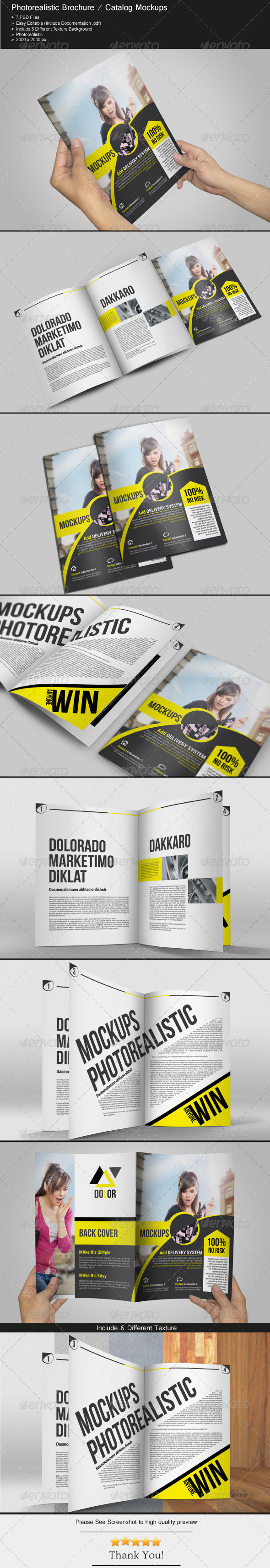 Brochure / Catalog Mockups - Brochures Print