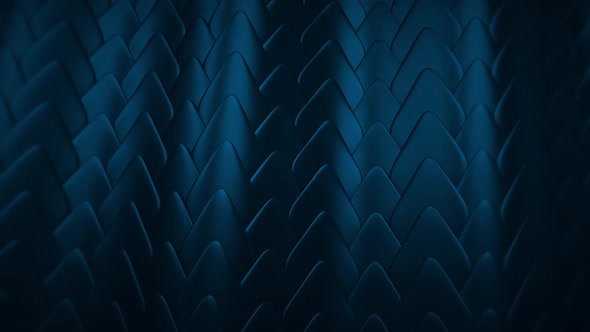Abstract Scale Wavy Pattern Blue Background