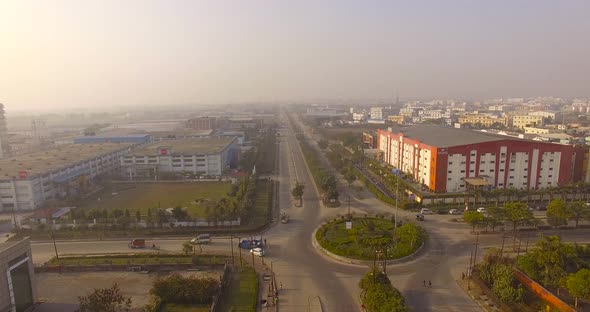 Aerial View of Haridwar India