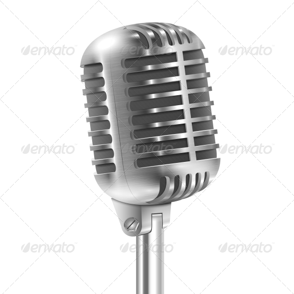 Retro Microphone - Media Technology