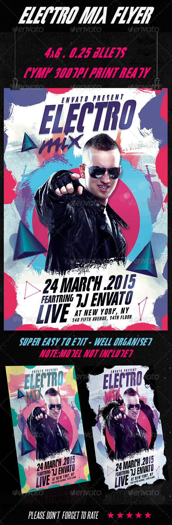 Electro Mix Flyer - Clubs & Parties Events