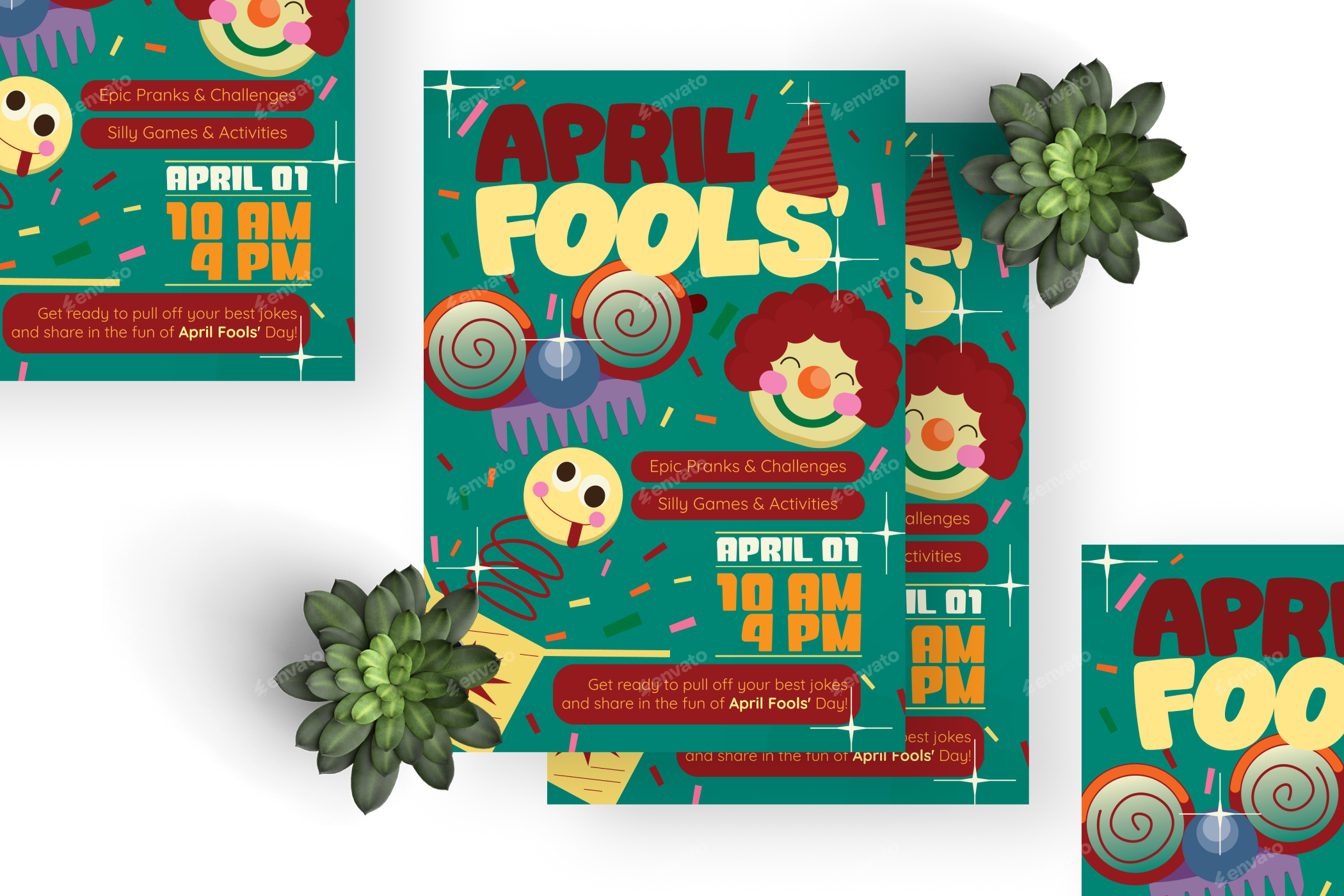April Fools - Flyer Set, Print Templates | GraphicRiver