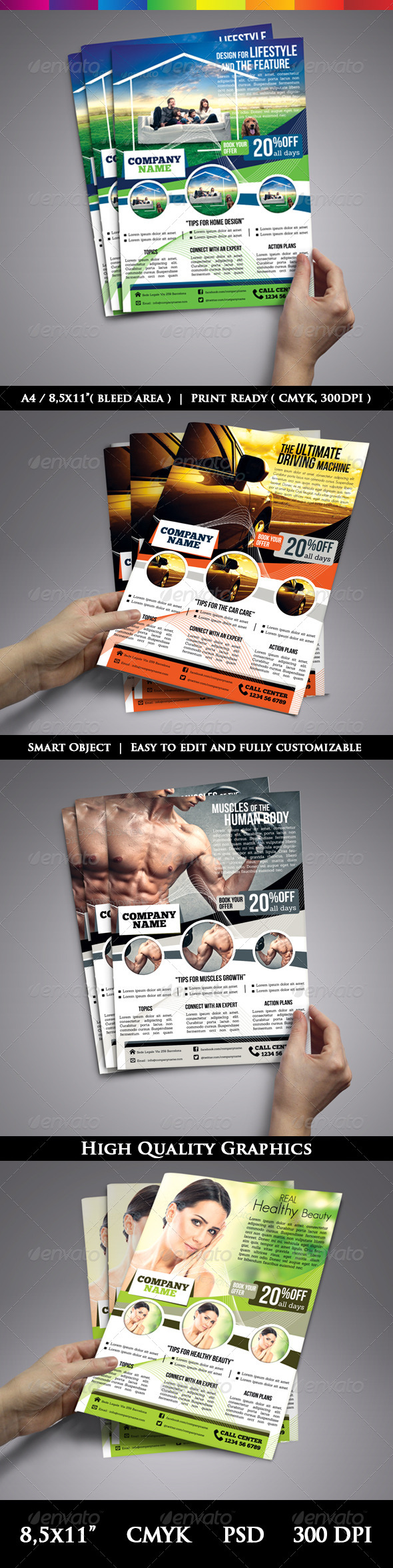 Multi-Purpose Modern Flyer Template For Business - Corporate Flyers