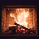 Logs Burning in a Fireplace - VideoHive Item for Sale