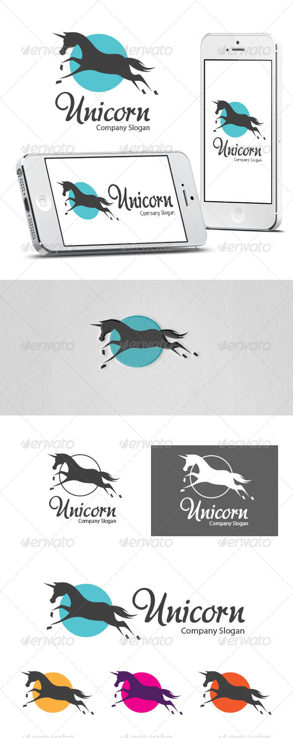 Unicorn Logo Template - Animals Logo Templates