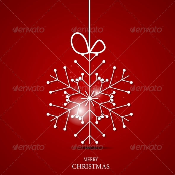 Christmas Snowflakes Background - Christmas Seasons/Holidays
