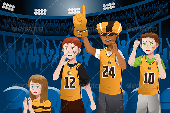 Sports Fans in a Stadium - Sports/Activity Conceptual