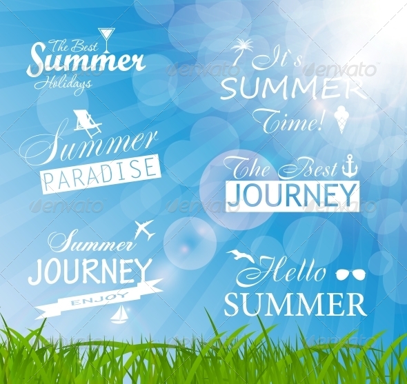 Abstract Summer Background - Christmas Seasons/Holidays