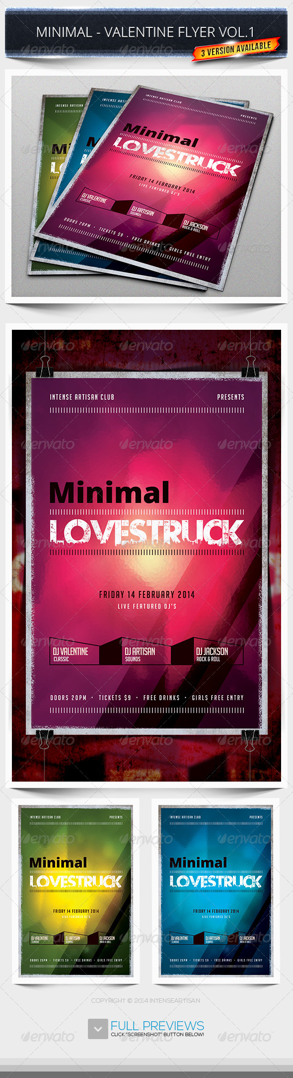 Minimal - Valentine Flyer Vol.1